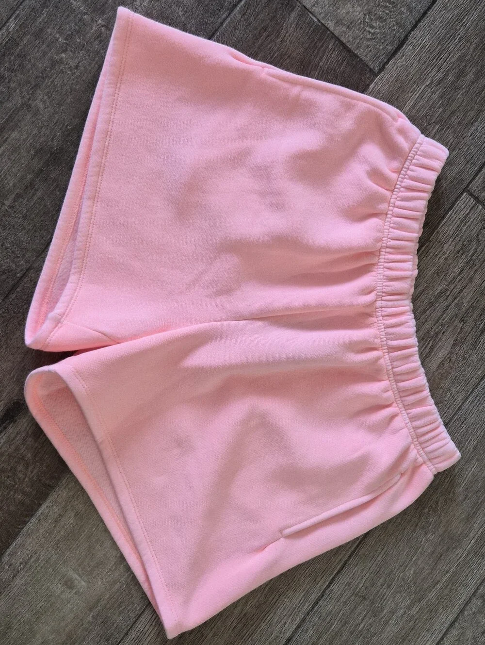 NWT J. Crew Heritage Fleece Salmon Pink Cotton Blend Lounge Sweat Shorts Size S